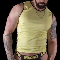 Macho Yellow Sporty T-Shirt for Men