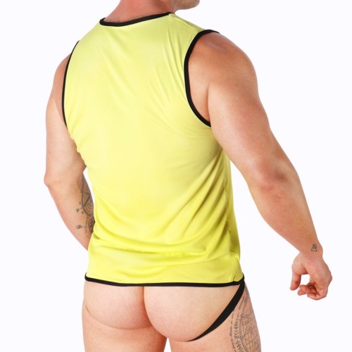 Macho Yellow Sporty T-Shirt for Men