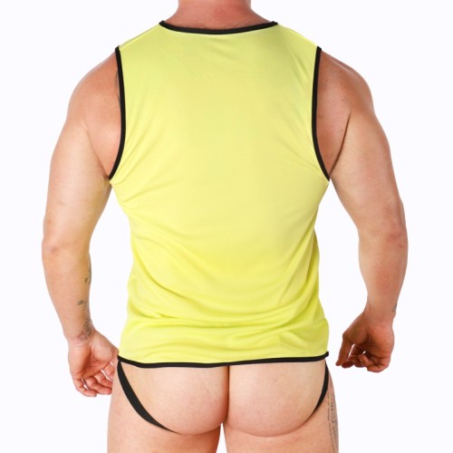 Macho Yellow Sporty T-Shirt for Men