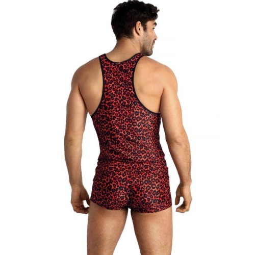 Anais Men Tribal Top XL - Bold Red Lingerie