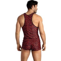 Anais Men Tribal Top XL - Bold Red Lingerie