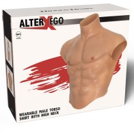 Alter Ego Male Torso Shirt with Realistic Abs