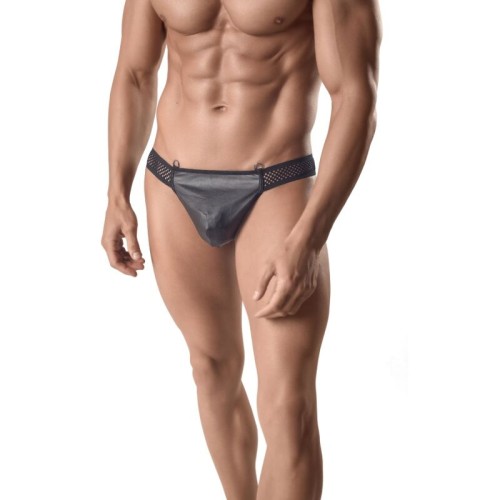 Anais Men - Ares Leather and Mesh Thong