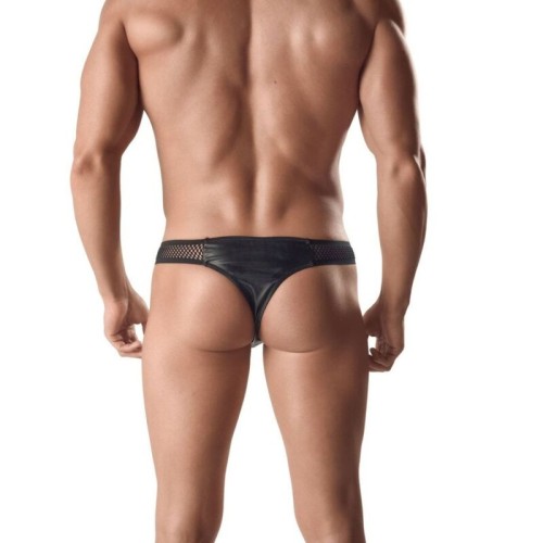 Anais Men - Ares Leather and Mesh Thong