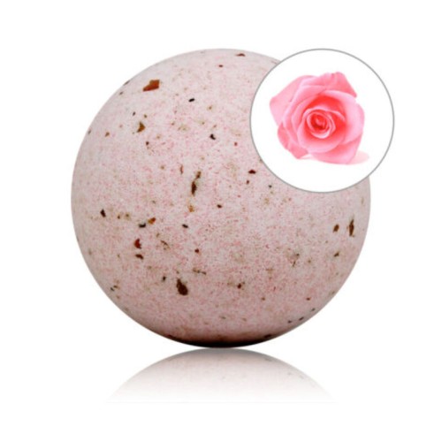 Rose Aroma Bath Bomb with Petals for Relaxation