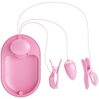 Pinzas Electro Estimulacion Rosa de Pretty Love para un Placer Intenso