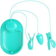 Pretty Love Nipple Electro Stimulation Clamps Blue