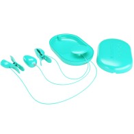 Pretty Love Nipple Electro Stimulation Clamps Blue
