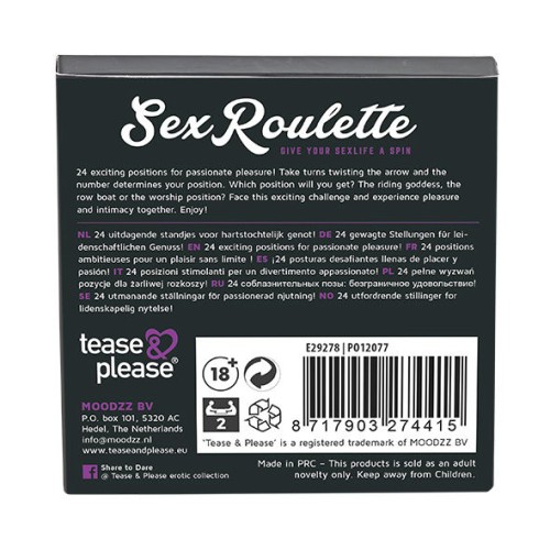 Tease and Please Sex Roulette Kamasutra - Fun and Adventure
