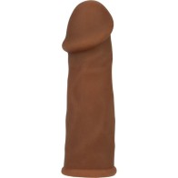 Futuristic Brown Penis Extension Sleeve - Enhance Pleasure