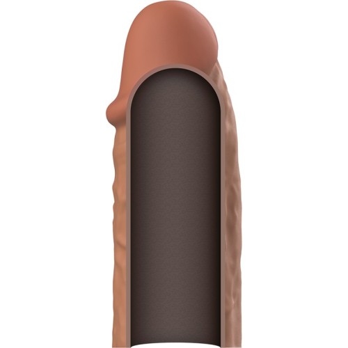 Extensión De Pene De Silicona Líquida V3 Marrón Para Placer Definitivo