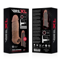 Liquid Silicone V7 Penis Extension Brown