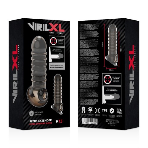 VirilXL Penis Extension Sleeve Black for Custom Fit