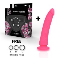 Delta Club Harness with Silicone Dildo