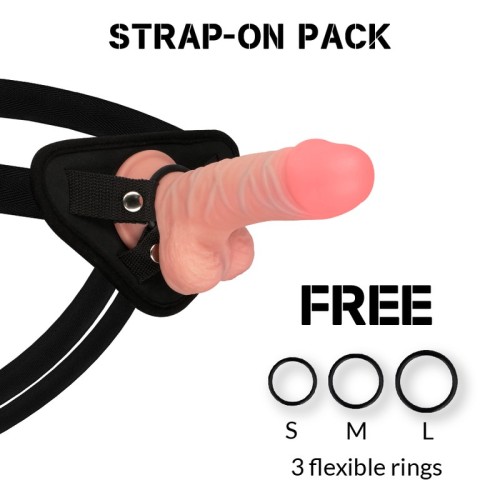 Rockarmy Dildo Dual Density Panzer Con Arnés para Placer Realista