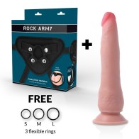 Rockarmy - Dual Density Crusader Dildo with Harness 21.5 cm