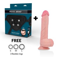 Rockarmy Harness with Liquid Silicone Dildo Spitfire 21cm