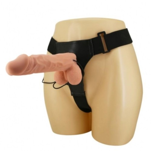 Baile Ultra Passionate Harness 24 Cm - Realistic Dildo with Vibration