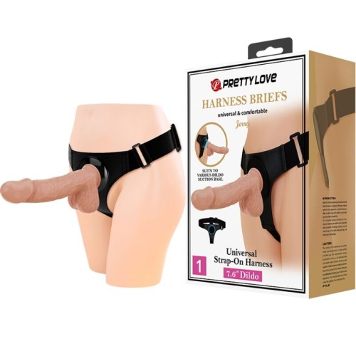 Universal Harness Briefs with Jerry Dildo - Intimate Fun
