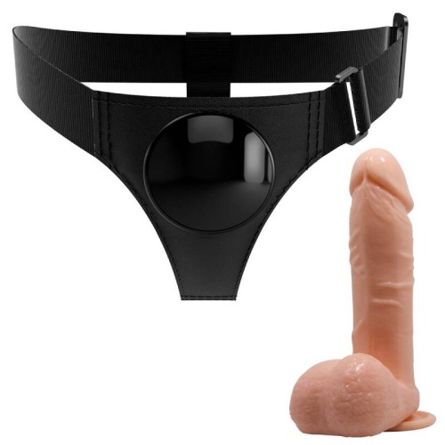 Harness Briefs with Natural Dildo