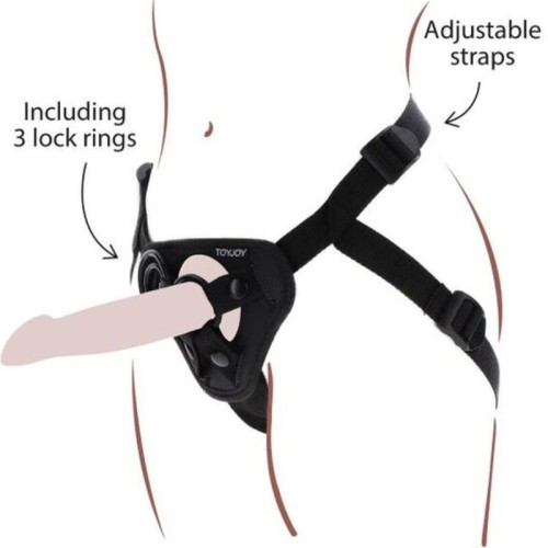 Get Real Black Strap-on Harness