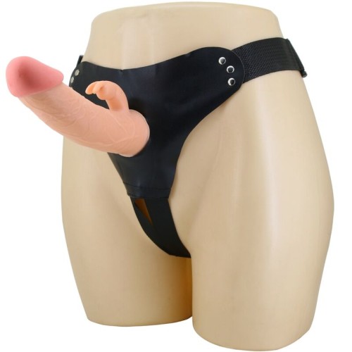 Mavis Universal Harness Briefs with 19 cm Natural Dildo