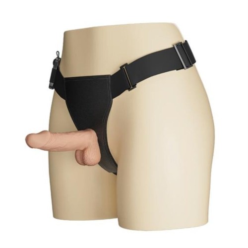 Arnés Doble Penetración Ultra Passionate 19.4 cm Natural