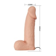 Arnés Doble Penetración Ultra Passionate 19.4 cm Natural