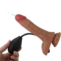 Pretty Love Harness Briefs with Vibrating Dildo 15.5cm - Couples Toy