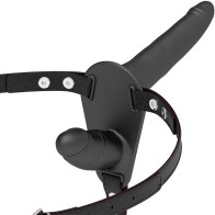 Double Penetration Black Harness - Explore Your Desires