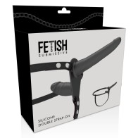 Double Penetration Black Harness - Explore Your Desires