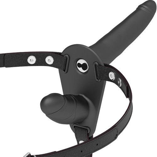 Dual Penetration Vibrator Black - Adjustable