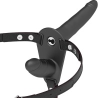 Dual Penetration Vibrator Black - Adjustable