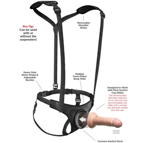 Body Dock Strap-on Suspenders for Easy Play