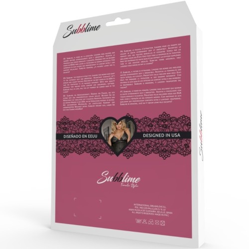 Subblime Teddy and Mask for Plus Size Women