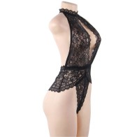 Sublime Deep V Lace Teddy for Irresistible Elegance