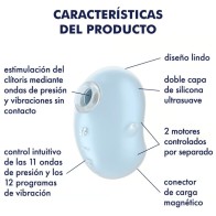 Satisfyer Cutie Ghost Vibrator Lay-on Light Blue