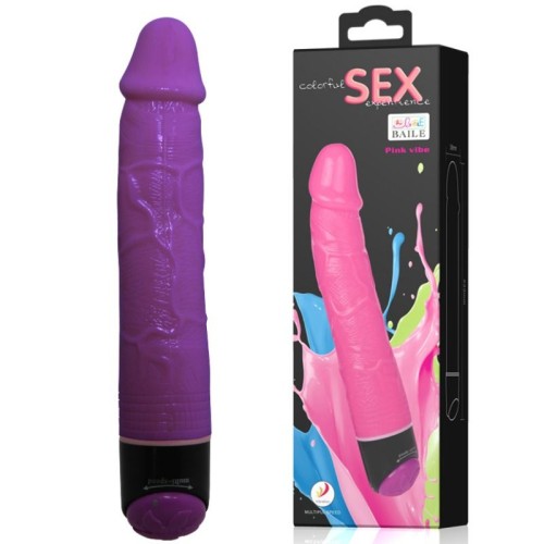 Colorful Realistic Vibrator 23 Cm