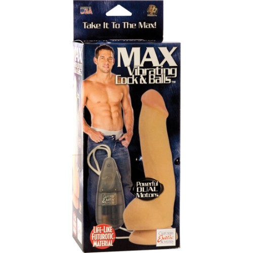 Max Realistic Penis with Dual Vibrator