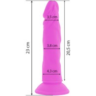 Realistic Flexible Vibrating Dildo Purple