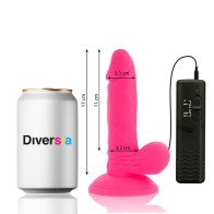 Dildo Realístico Flexible Vibrante - 17 cm