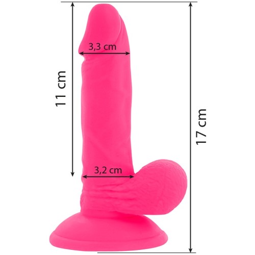 Dildo Realístico Flexible Vibrante - 17 cm