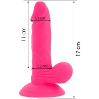 Dildo Realístico Flexible Vibrante - 17 cm