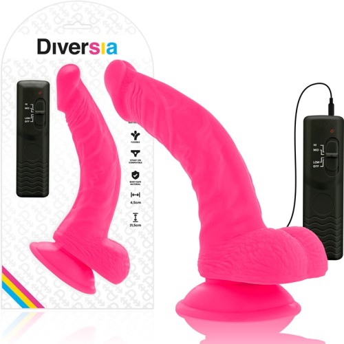 Realistic Flexible Dildo with Vibration Pink 21.5cm - Unmatched Pleasure