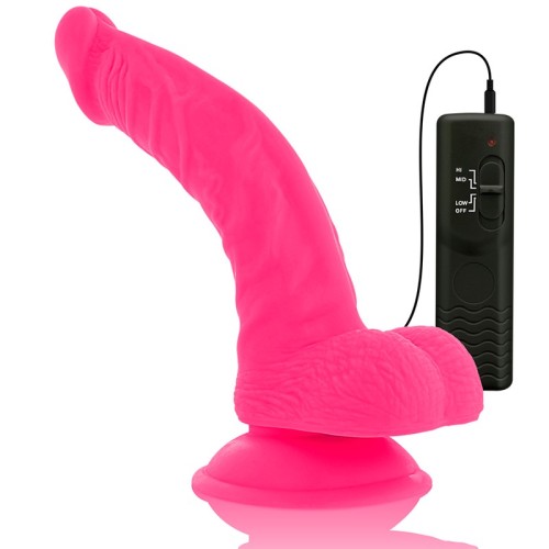 Realistic Flexible Dildo with Vibration Pink 21.5cm - Unmatched Pleasure
