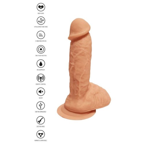 Dildo Vibrador Realista de Silicona Natural