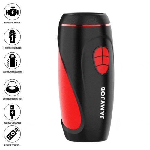 Masturbador Automático Pyston Con Dildo y Control Remoto para Placer Intenso