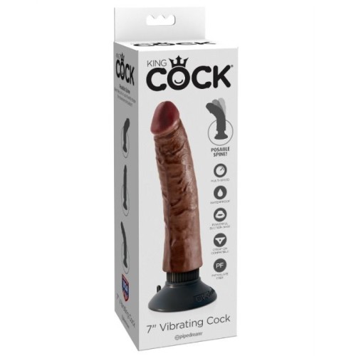 Brown Dildo Vibrator 17.78 cm