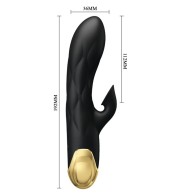 Pretty Love Vibrador De Lujo Bañado En Oro Negro