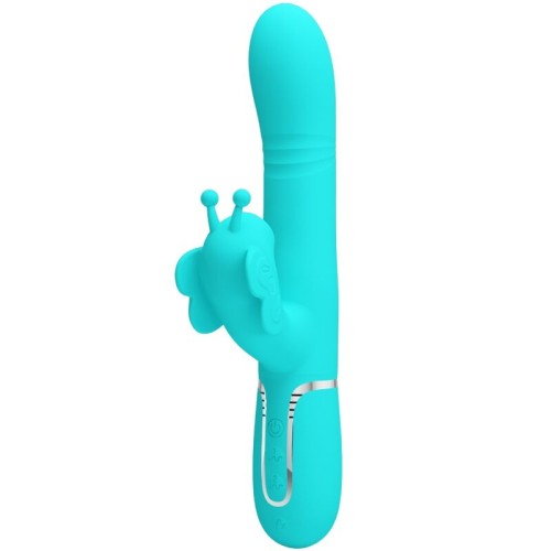 Pretty Love Rabbit Multifunction Vibrator Aqua Green